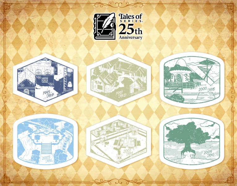 限定品 テイルズ オブ シリーズ 25th Anniversary 入国スタンプ風ステッカー アーリィ テイルズ オブ ファンタジア