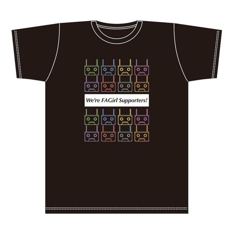 コトブキヤオンラインショップフレームアームズ ガール 充電くんtシャツ 黒 黒 グッズ その他雑貨