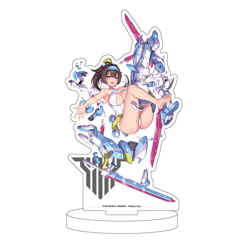 コトブキヤオンラインショップキャラアクリルフィギュア メガミデバイス 13 朱羅 弓兵 蒼衣 13 朱羅 弓兵 蒼衣 グッズ その他雑貨