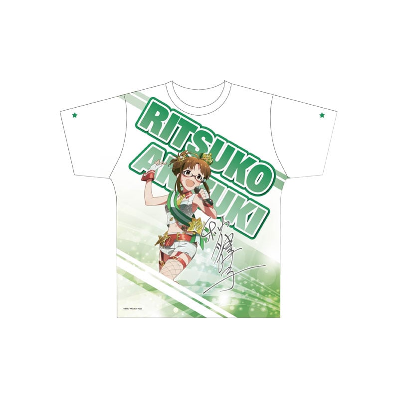 コトブキヤオンラインショップアイドルマスターミリオンライブ 両面フルグラフィックtシャツ 秋月律子 Mサイズ Mサイズ グッズ その他雑貨