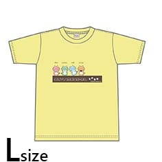 かいじゅうせかいせいふく キッズTシャツ 黄 L（140cm）